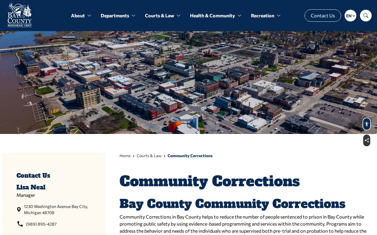 Bay County Community Corrections PRAXIS and pretrial supervision information
